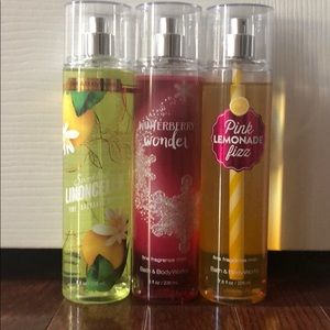 Bath and Body Works Fine Fragrance Mist bundle